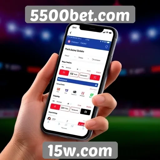 Experiência do usuário em dispositivos móveis no 5500bet.com